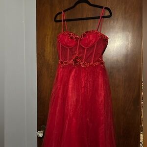 Glitter tulle prom dress NWOT size 6